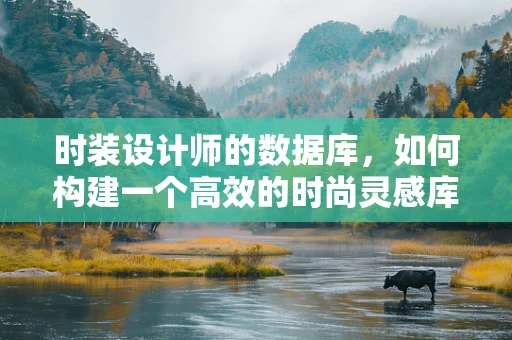 时装设计师的数据库，如何构建一个高效的时尚灵感库？