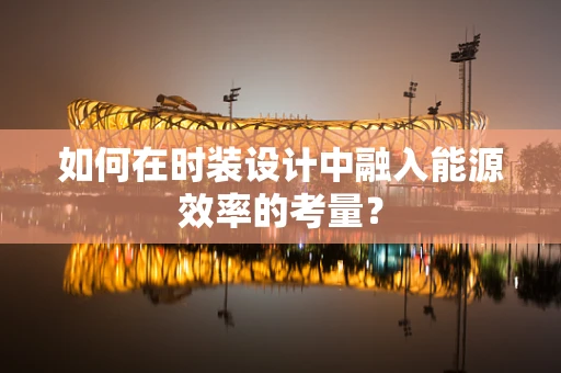 如何在时装设计中融入能源效率的考量？
