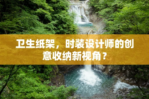卫生纸架，时装设计师的创意收纳新视角？