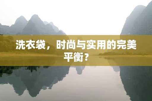 洗衣袋，时尚与实用的完美平衡？