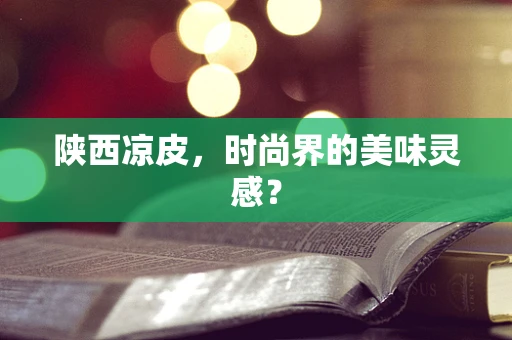 陕西凉皮，时尚界的美味灵感？
