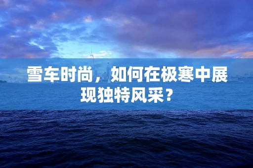 雪车时尚，如何在极寒中展现独特风采？