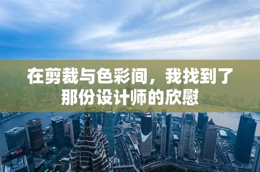 在剪裁与色彩间，我找到了那份设计师的欣慰