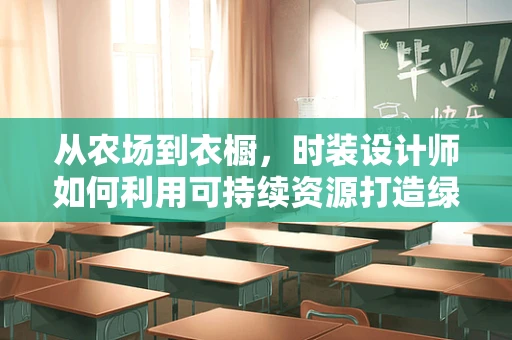 从农场到衣橱，时装设计师如何利用可持续资源打造绿色时尚？