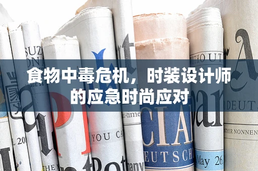 食物中毒危机，时装设计师的应急时尚应对