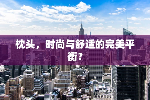 枕头，时尚与舒适的完美平衡？