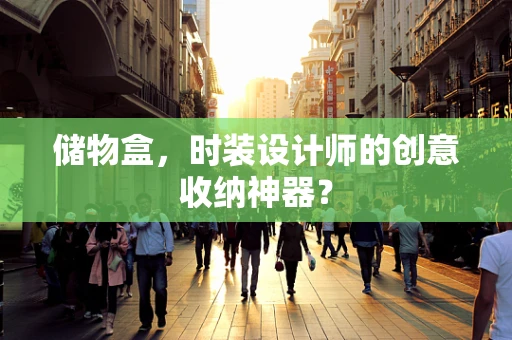 储物盒，时装设计师的创意收纳神器？