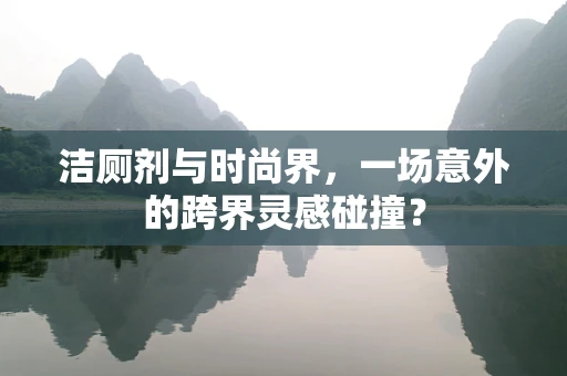 洁厕剂与时尚界，一场意外的跨界灵感碰撞？