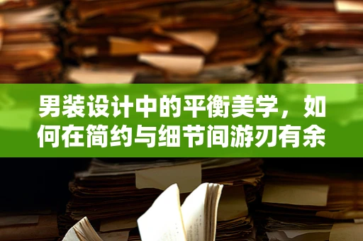 男装设计中的平衡美学，如何在简约与细节间游刃有余？
