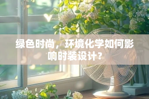 绿色时尚，环境化学如何影响时装设计？