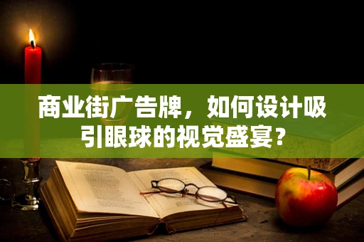 商业街广告牌，如何设计吸引眼球的视觉盛宴？