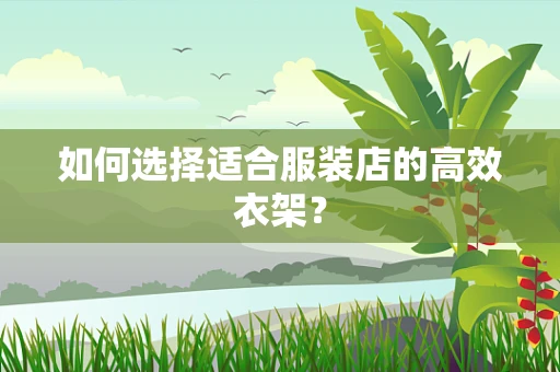 如何选择适合服装店的高效衣架？