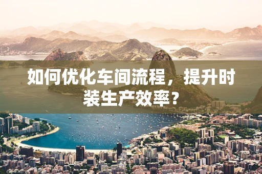 如何优化车间流程，提升时装生产效率？