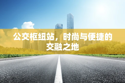 公交枢纽站，时尚与便捷的交融之地