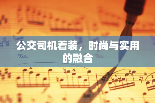 公交司机着装，时尚与实用的融合
