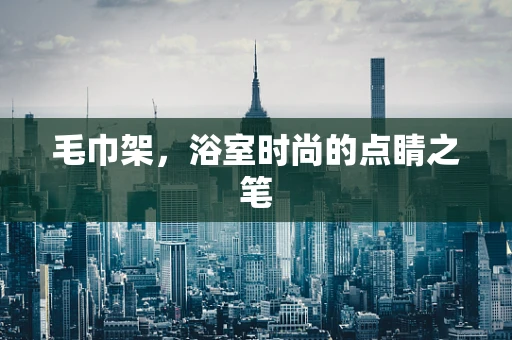 毛巾架，浴室时尚的点睛之笔