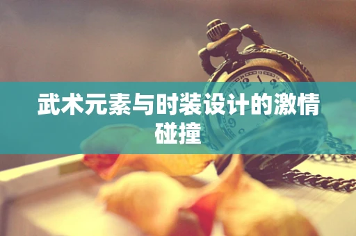 武术元素与时装设计的激情碰撞