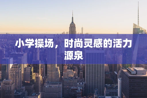 小学操场，时尚灵感的活力源泉