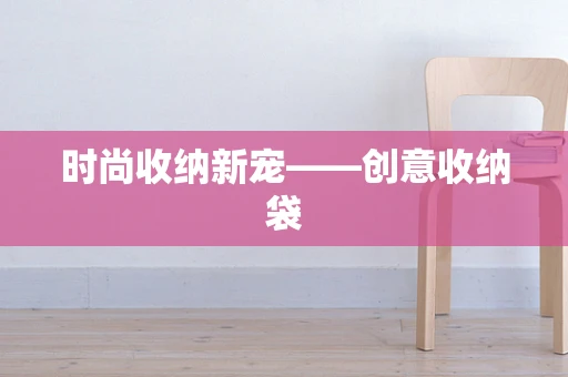 时尚收纳新宠——创意收纳袋