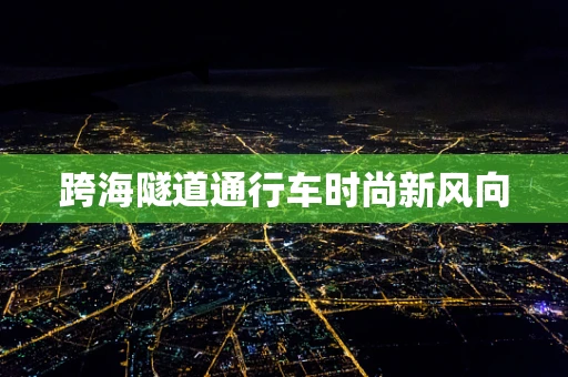 跨海隧道通行车时尚新风向