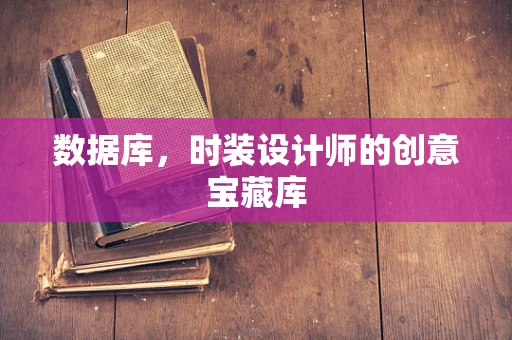 数据库，时装设计师的创意宝藏库