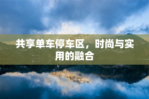 共享单车停车区，时尚与实用的融合