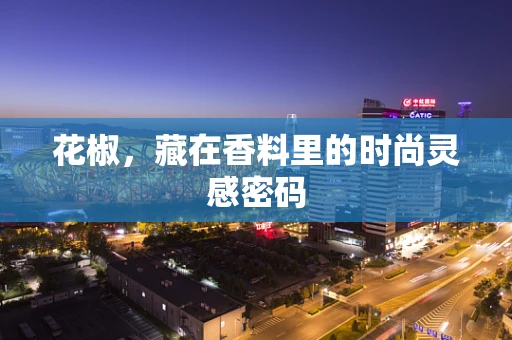 花椒，藏在香料里的时尚灵感密码