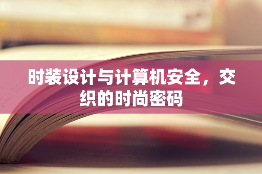时装设计与计算机安全，交织的时尚密码