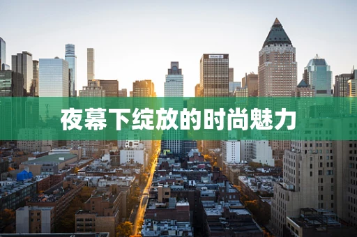 夜幕下绽放的时尚魅力
