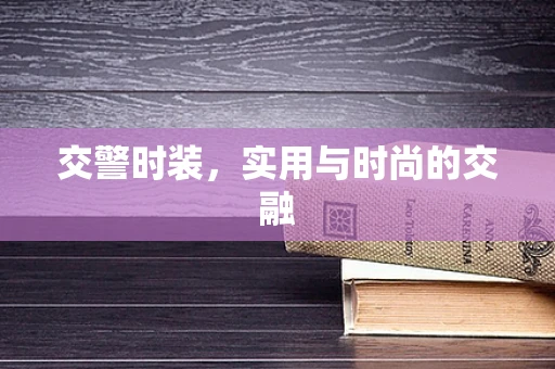 交警时装，实用与时尚的交融