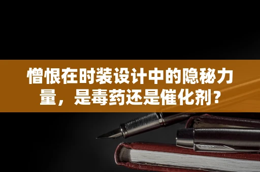憎恨在时装设计中的隐秘力量，是毒药还是催化剂？