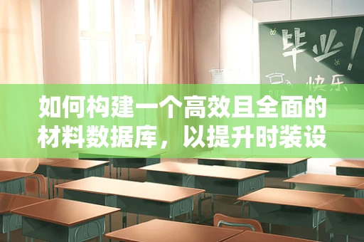 如何构建一个高效且全面的材料数据库，以提升时装设计创新力？