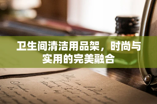 卫生间清洁用品架，时尚与实用的完美融合