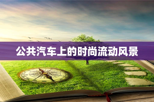 公共汽车上的时尚流动风景