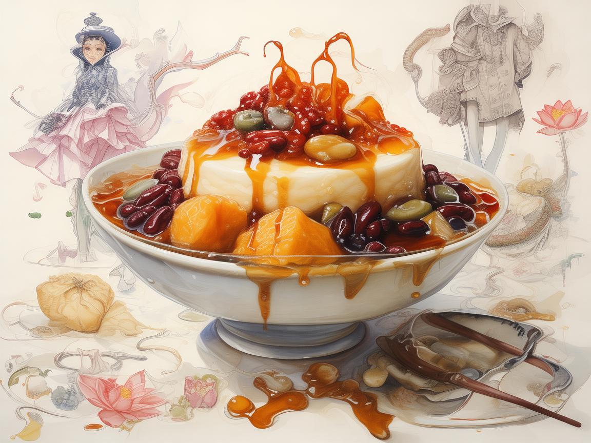 八宝饭的甜蜜启示，时装设计中的传统元素融合与创新