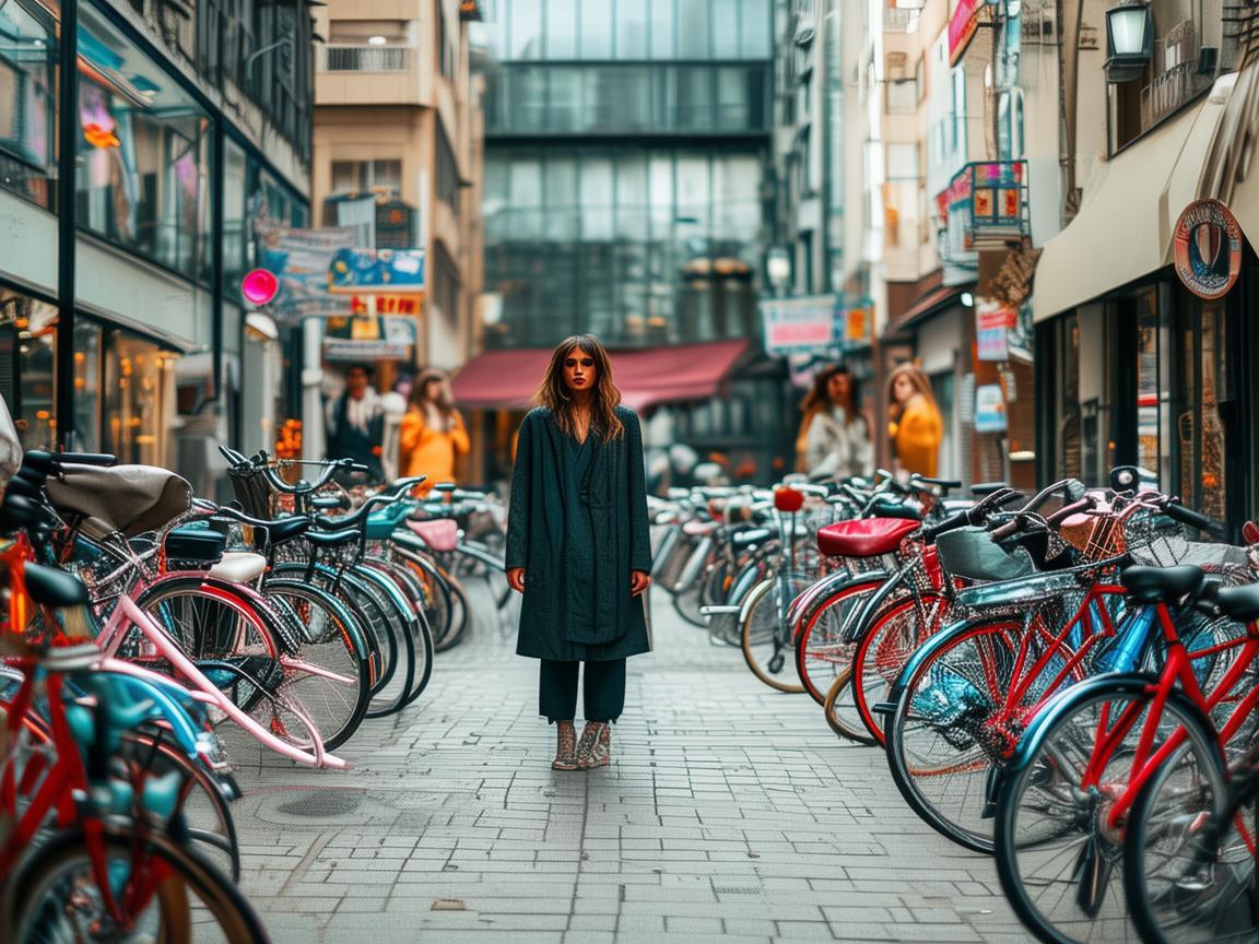 自行车停车区，时装与城市空间的时尚对话